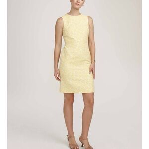 Anne Klein Sleeveless Sheath Dress Women’s SZ 8 in Bright Daffodil Combo NEW